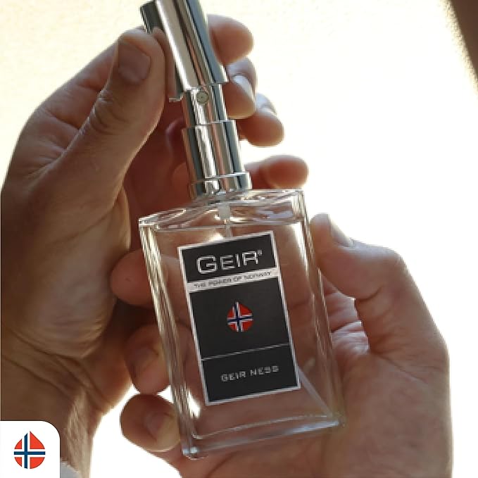 Geir Ness Eau de Parfum Spray For Men - Long Lasting Fresh, Cool Scent - Mix of Refreshing Norwegian Mountain Fragrance