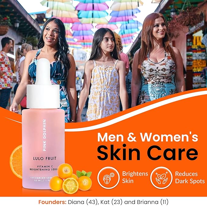 Pink Dolphin Vitamin C Miracle Serum | Anti Aging Formula with Vitamin C, Vitamin E | Improve Appearance of Dark Spots, Color, Fine Lines & Wrinkles |