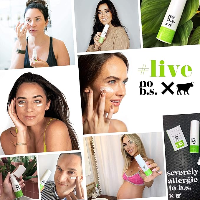 No B.S. (No Bad Stuff) Caffeine Eye Cream anti aging bundle with Two CoQ10 Deluxe Minis. Under Eye Cream for Dark Circles and Puffiness. Includes CoQ10 for Wrinkles.