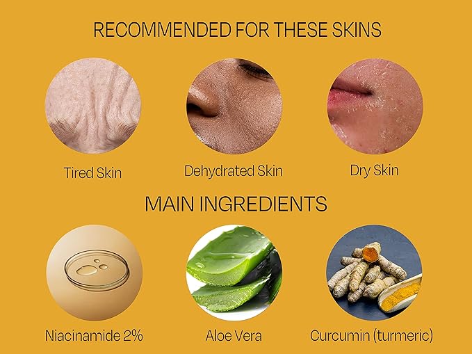 KINDIA AURA DRIP Clean Korean Skincare 5x Face Mask - Biodegradable - Illuminating & Hydrating for Dewy, Plump, Glowy & Radiant Skin Aloe Vera, Rosewater, Neem Extract - Beauty Mask for all skin types