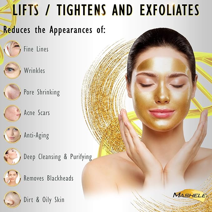 24K Gold Firming Peel Off Face Mask- Anti Aging, Lifting (1PC)