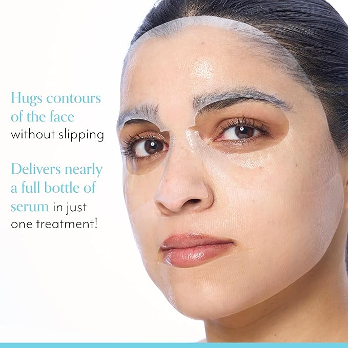 Bliss Vitamin C & Niacinamide Sheet Mask to Brighten Dull Skin and Dark Spots, Cruelty-Free, Vegan and 100% Biodegradable