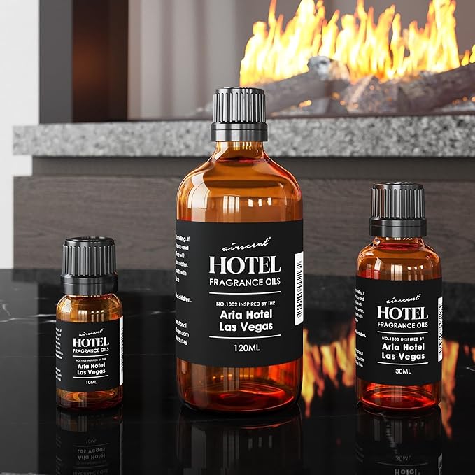 AirScent Hotel Diffuser Oil Inspired by The Aria Asian Garden Scent - Premium Fragrance Oil No. 1003 for Ultrasonic and Waterless Diffusers and Crafting- 30 mL, 1 fl oz Glass Bottle with Dropper Cap