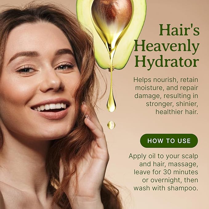 Bella Terra Oils - Avocado Oil 16oz - Cold-Pressed Purity, Unveiling Avocado's Nutritional Treasures, Perfect Carrier Oil for Blending Essentials