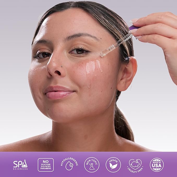 Spa Sciences - Retinol Serum - Made in the USA - Revitalizing Formula - With Bakuchiol, Turmeric, and Chamomile - Revive, Firm, Brighten - Vegan - For Sensitive Skin and All Skin Types - 1oz