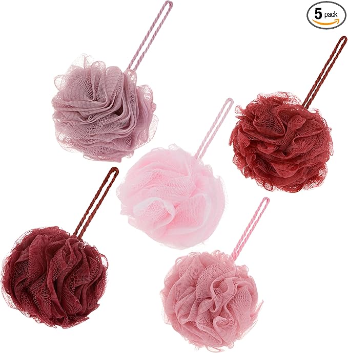 5 piece exfoliating loofah set