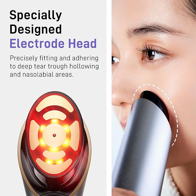 FLOSSOM FR100 PRO Facial Beauty Device with Moisturzing Gel - 3 in 1 Skin Firming, Smoothing and Absorption Boosting Professional Home Beauty Device