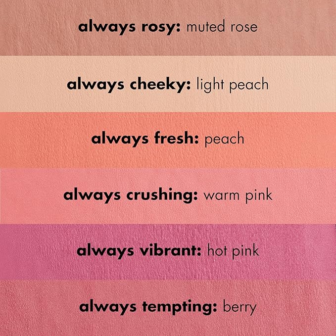 e.l.f. Primer-Infused Matte Blush, Long-Lasting, Lightweight & Buildable Powder Blush, Delivers A Matte Finish, Vegan & Cruelty-Free, Always Tempting