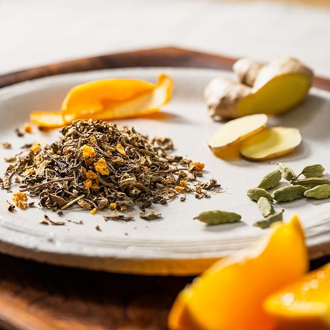 Rishi Tea Cinnamon Tulsi Spice Herbal Tea - Organic, Caffeine Free Sachet Bags, Warming & Naturally Sweet Botanical Blend - 15 Count (Pack of 1)