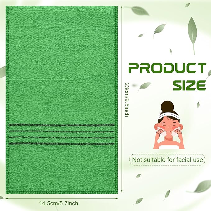 12 pcs exfoliating washcloth, korean