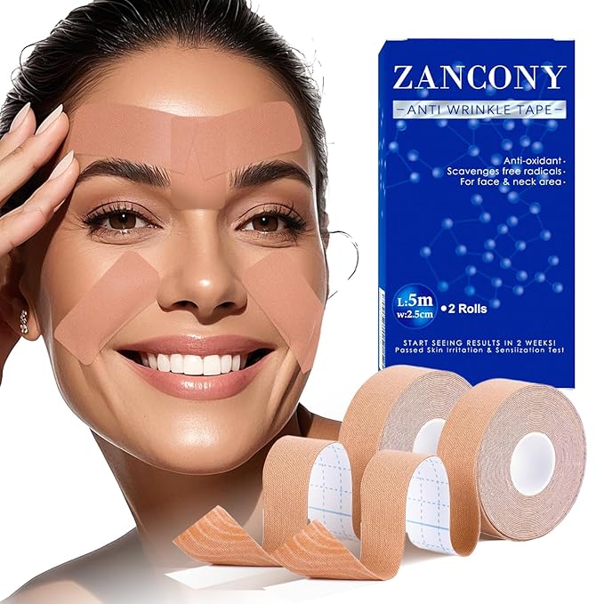 Face Tape for Wrinkles Overnight, Face Patches,Face Easticity Lift, Long Term Prevention of Forehead,Vertical, Crow's feet, nose and Neck Wrinkles