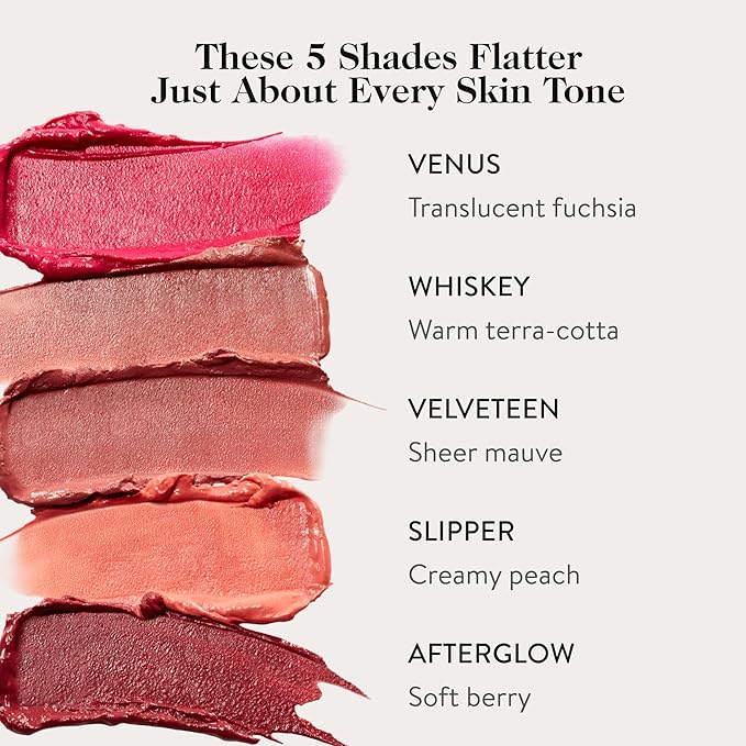 goop Beauty Cream Blush | Sheer Pop of Color for Lips & Cheeks | Vitamin C, Vitamin E & Safflower Oil | Natural Makeup for Glowing Skin | 0.5 oz | Whiskey - Warm Terracotta