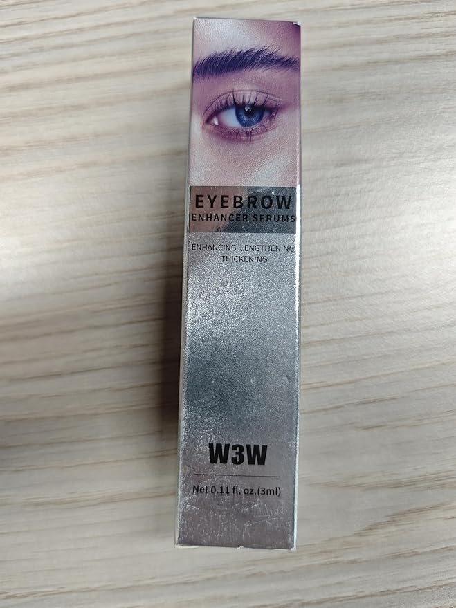 Eyebrow Serum,W3W Eyebrow Growth Serum Advanced Formula for Boost Longer, Fuller, and Thicker Brows Lashes,3 ML (White)