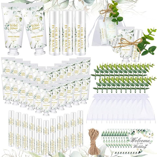50 Set Bridal Shower Favors Bulk Decoration(Eucalyptus)