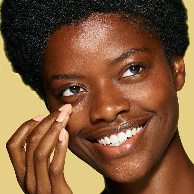 Volition Beauty Golden Eye Brightening Serum - Regenerating Eye Wrinkle Serum with Natural Enzymes to Help Lift & Tighten Undereyes - Peptides for Visibly Plump Skin, Vegan (15ml / 0.5 fl oz)