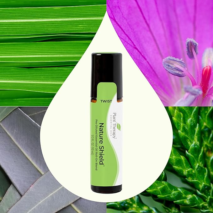 Plant Therapy Nature Shield Essential Oil Blend Pre-Diluted Roll-On 10 mL (1/3 oz) 100% Pure, Natural Aromatherapy, Therapeutic Grade