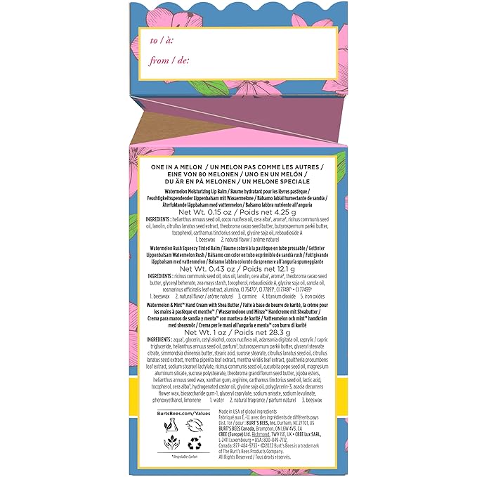Burt's Bees Mothers Day Gifts (Packaging