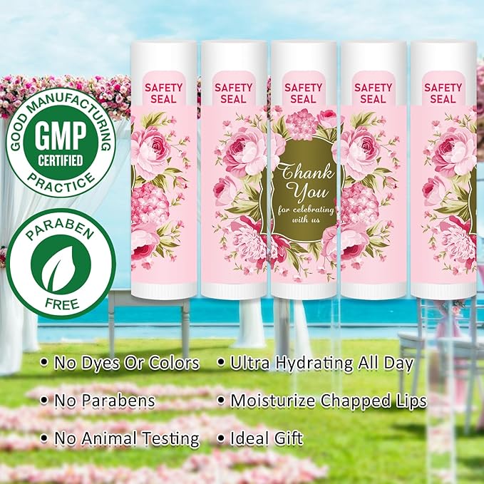 DMSKY Lip Balm Bulk 60 Pcs, Guests
