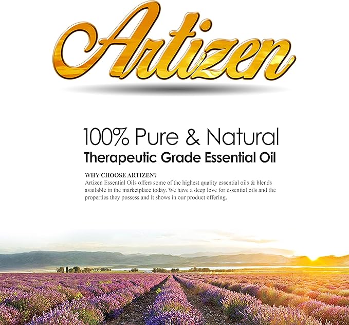 Artizen 4 Fl Oz Peppermint Essential Oil – Pure & Natural Peppermint Oil for Diffuser and Aromatherapy – Includes Dropper