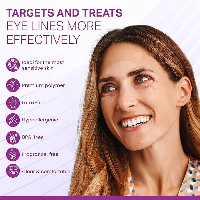 Crows Wrinkle Patches, Overnight Eye Patches for Wrinkles and Crow’s Feet Lines, Non-invasive Anti-Wrinkle Patches, Anti-aging Skincare, 60 Patches, 30-Day Use