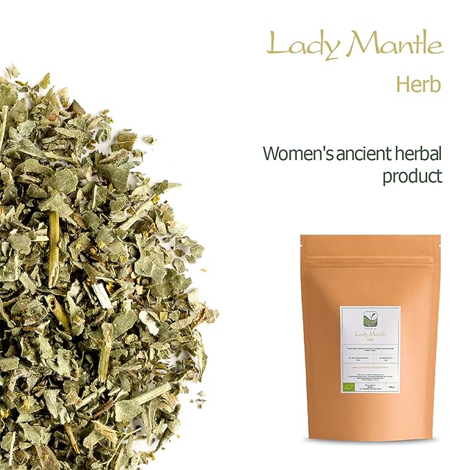 Lady Mantle Organic Herbal Tea - Lady's Alchemilla Vulgaris Herb - Lady's Mantle Herb Ladys Mantle Ladies Mantle Tea Ladies Mantle Herb Lady's Mantle Tea Lady s Mantle Dried Ladys Mantle