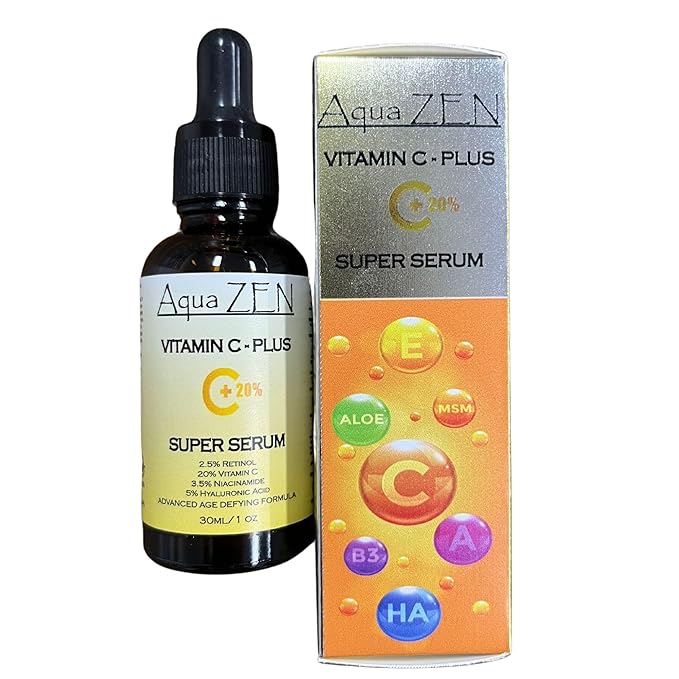Vitamin C Plus Face Serum | Premium Ingredients 20% Vitamin C, Retinol, Hyaluronic Acid, Niacinamide, & More - Potent Anti Aging, Brightening, Hydrating, Evens Skin Tone, & Dark Spot Remover
