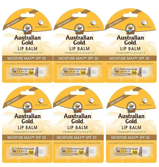6 Pack SPF 30 Lip Balm