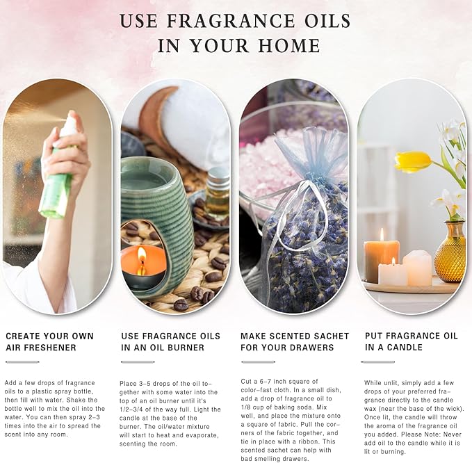 3.38FL.OZ Baby Powder Fragrance Oils for Aromatherapy, Essential Oils for Diffusers for Home, Perfect for Diffuser, DIY Candle and Soap Making, DIY Scented Products - 100ml