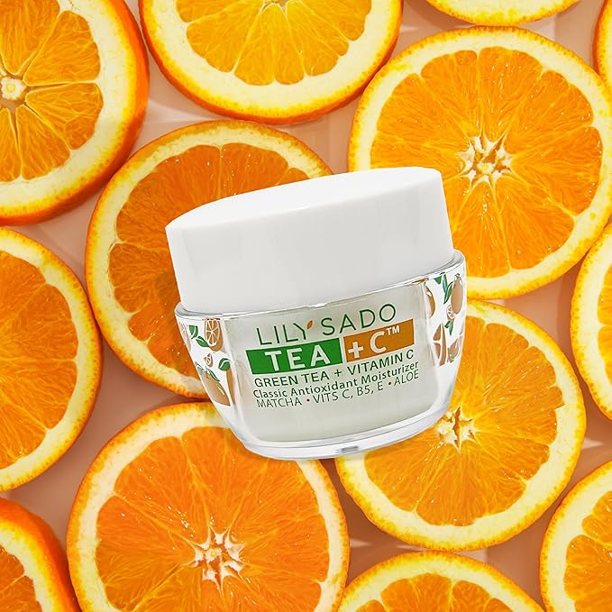 LILY SADO TEA+C™ Green Tea & Vitamin C Moisturizer - Antioxidant, Anti-Aging Anti-Wrinkle Daily Moisturizing Lotion - Hydrates, Softens, Firms & Tones for Luscious, Radiant Skin. For Women & Men