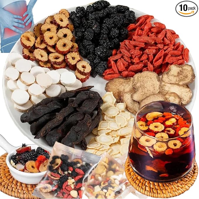 Formula Ginseng Treasure Tea, Kidney Tea Formula Ginseng Six Treasure Tea, Kidney Cleanse Tea, Organic Kidney Cleanse Herbal Tea, Kidney Tea (10pcs)