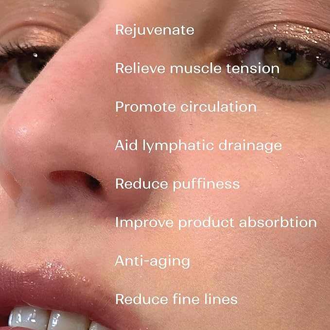 mwein Ivy 3D Face Massage Roller – Mini Lightweight Small Travel-Sized Y-Shaped Stainless Steel – Jade Roller, Ice Roller, Cellulite Roller – Face Sculpting Tool (Rose Gold/Pink)