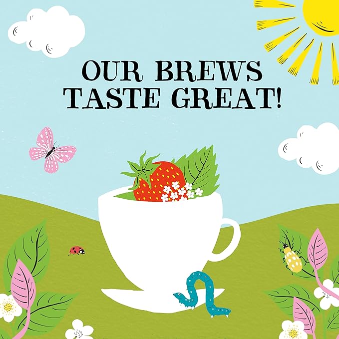 Clipper Tea Strawberry & Elderflower Herbal Tea – Caffeine Free, USDA Organic, Great Hot or Iced – Refreshingly Fruity, Natural, Fair & Delicious – 200 Tea Bags