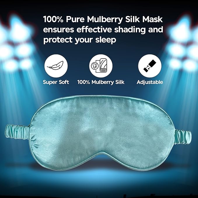 Le Luxe Sleep Mask (Luxury Silk Sleep Mask, Silky Smooth Comfort - Eye Cover - Eye Mask - Anti Aging - Skin Care - Ultra Soft - Light & Comfy (Crepe Pink)