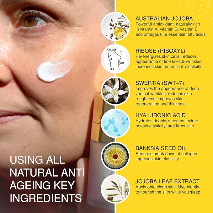 Jojoba Ultimate Night Cream - Visibly Reduces Wrinkles - Enhances Skin Regeneration - Improves Skin Texture - 50ml