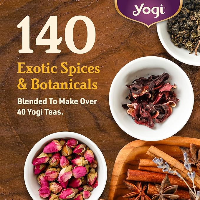 Yogi Tea Elderberry Lemon Stress & Immune Support Tea - 16 Tea Bags, 4 Packs - With Ashwagandha, Lemongrass, Licorice Root & More
