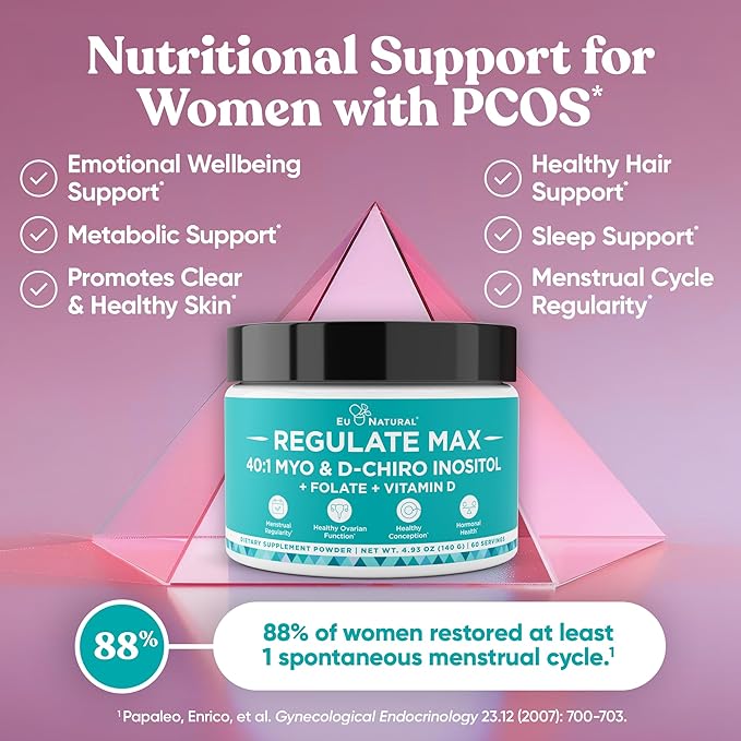 Move & Glow Collagen Pills and Regulate MAX Powder Bundle - Vegetarian Collagen Support for Skin, Joints + Myo-Inositol D-Chiro Inositol for Hormone Balance - 60 Capsules + 60 Servings Inositol Powder