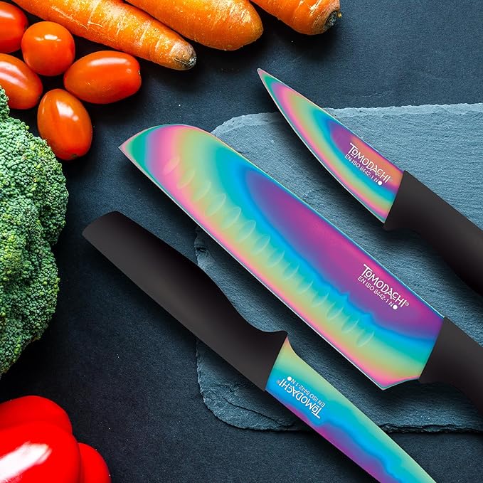Hampton Forge HMC01A656D Rainbow Titanium – 12 Piece Cutlery Set – Multi