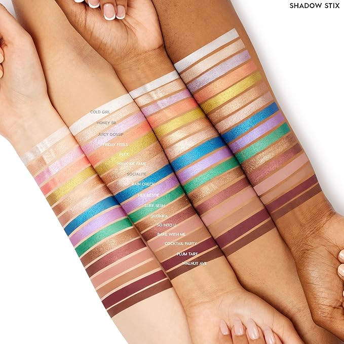 ColourPop Shadow Stix - Cream Eyeshadow Stick with Long-Lasting Color - Multi-Use Cream Makeup with a Built-In Sharpener & Precise Tip for Easy Application - Juciy Gossip (0.05 oz)