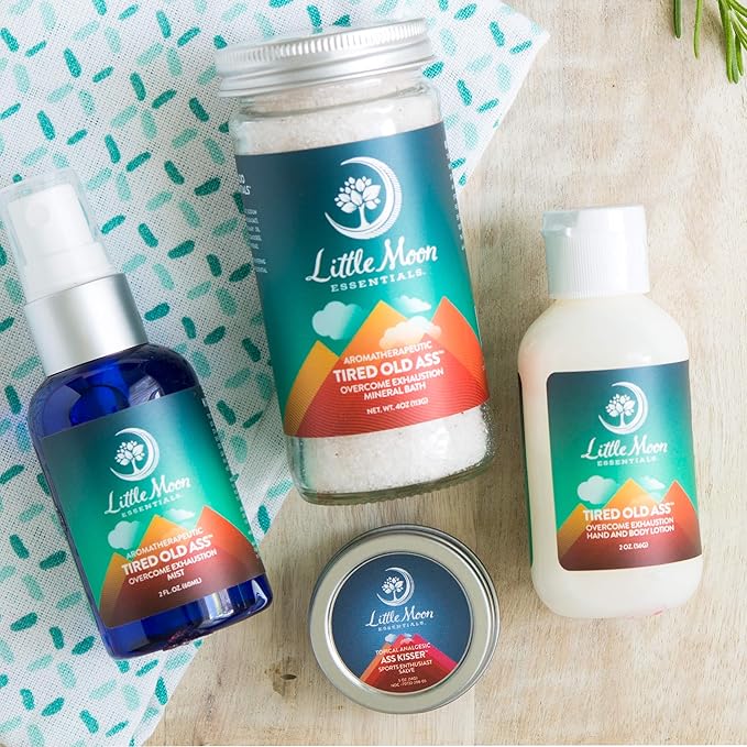 Little Moon Essentials Overcome Exhaustion Hand & Body Lotion, Tired Old Ass, 4 oz.
