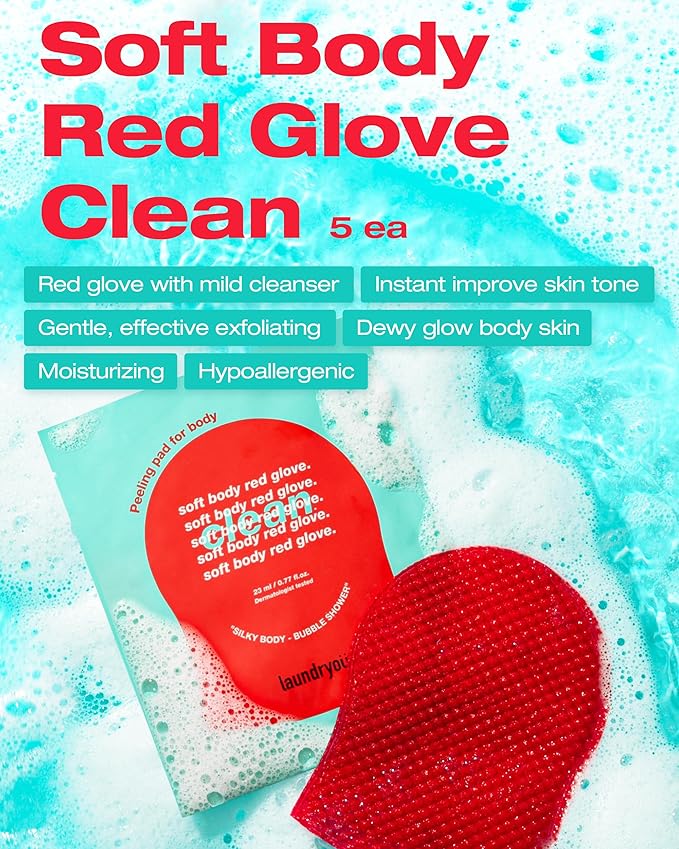 Exfoliating bubble body scrub wash