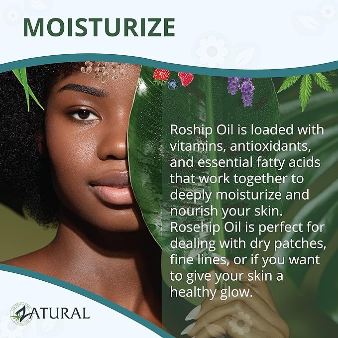 Zatural ROSA CANINA - Organic Rosehip Oil for Face, Nails, Hair and Skin - Cold Pressed Rose Hip Oil (Gallon)