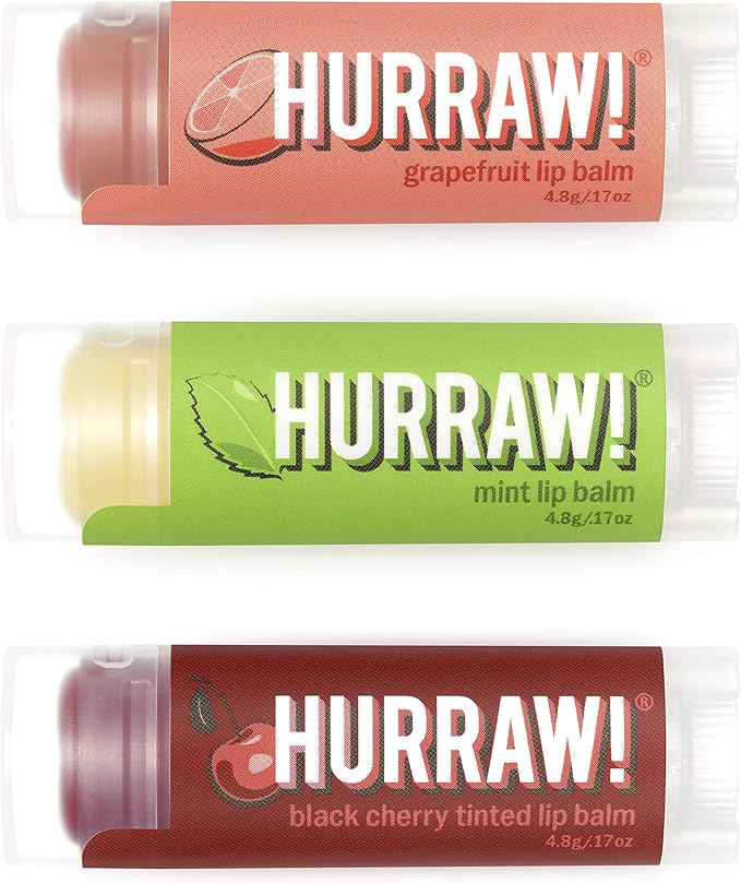 Hurraw! Grapefruit, Mint, Black Cherry Tinted Palm