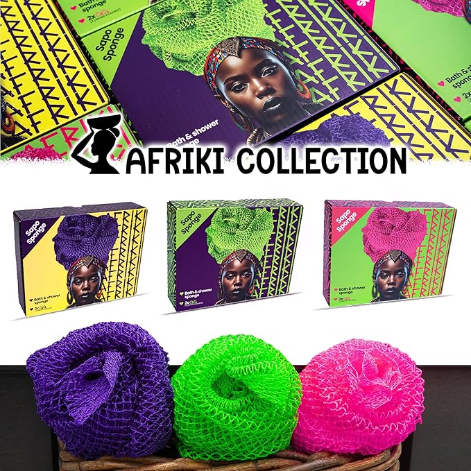 Afriki african net sponge exfoliating