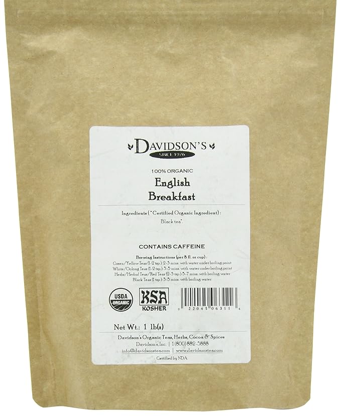 Davidson's Tea Bulk, English Breakfast, 16 Ounce