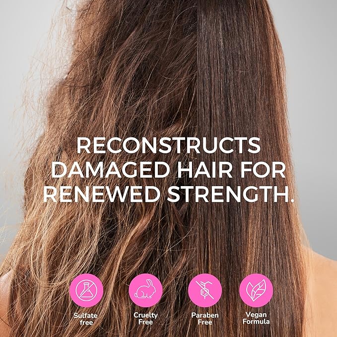 KERAZON Intensive Brazilian Hair BTX Smoothing Treatment 8oz 236ml For All Hair Types, Thermal Activated Hair Mask Damaged Hair and Long Lasting Volume And Frizz Control