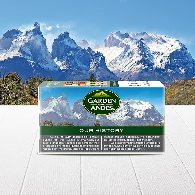 Garden Of The Andes Assorted Teas -20 Individually Wrapped Tea Bags - Caffeine Free