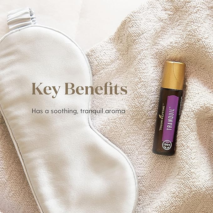Young Living Tranquil Essential Oil Roll-On 10ml - Relaxing Blend - Find Peace and Serenity - Combines Cedarwood, Lavender, and Roman Chamomile for a Soothing Aroma Experience.