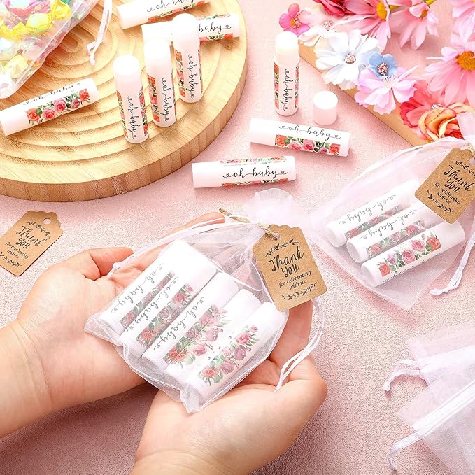 Demissle 50 Pcs Baby Shower Lip Flower)