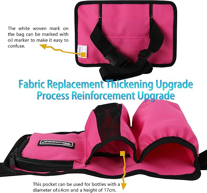 Massage Oil Holster Massage Bottle Bag Lotion Holster Massage Therapist Massage Oil Holster Massage Lotion …(3kd9D-Rose Red)