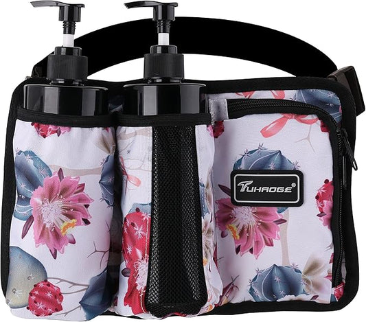 Massage Bottle Bag Massage Oil Holster Lotion Holster Massage Therapist Massage Oil Holster Massage Lotion … (Hua, 3 Bottle)